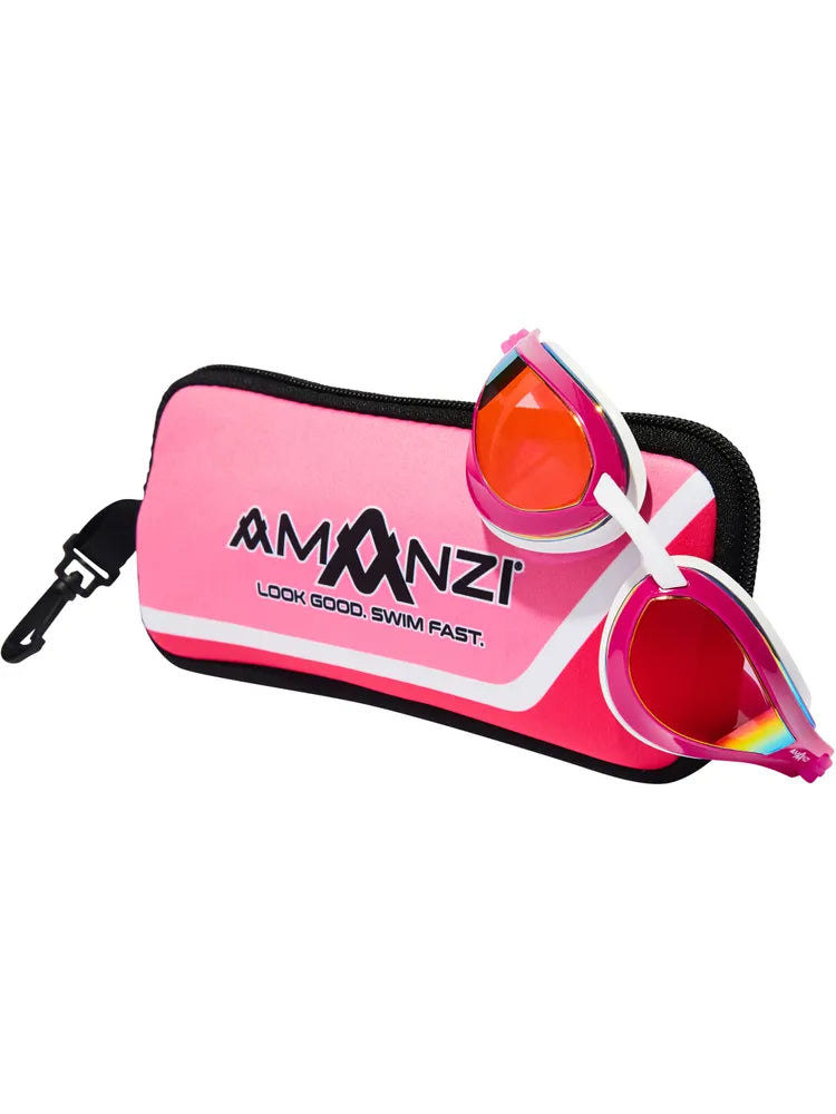 Amanzi Dominate Sunset Mirror Goggles - Pink/White
