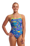 Funkita Ladies Single Strap One Piece - Stir Crazy