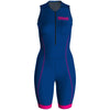 Arena Womens Trisuit Front Zip - Blue Pink