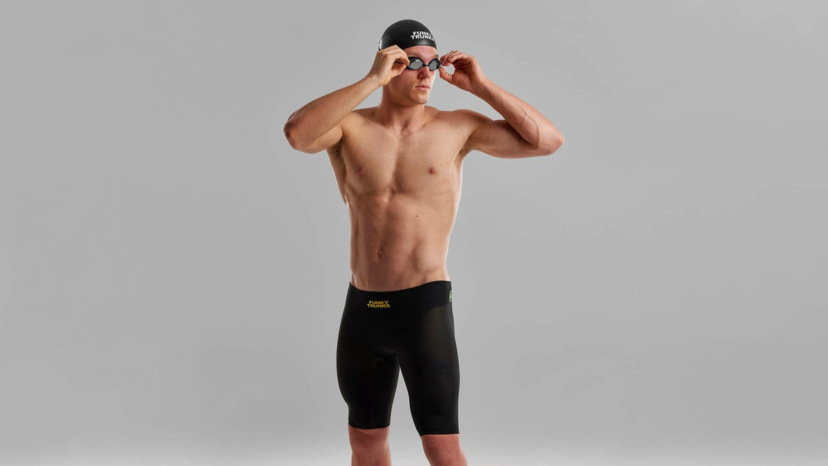 Vipers Boxing Trunks Funky Trunks Mens Apex Viper Racing Jammers-Black Attack - Tri To Swim
