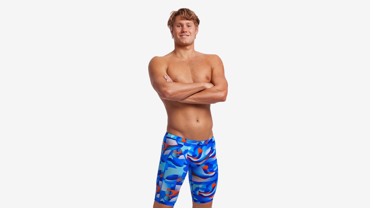 Funky Trunks Mens Training Jammers - Battle Blue