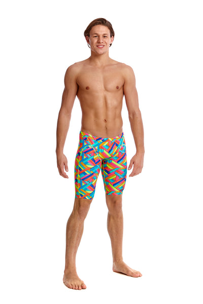 Funky Trunks Mens Training Jammers - Panel Pop