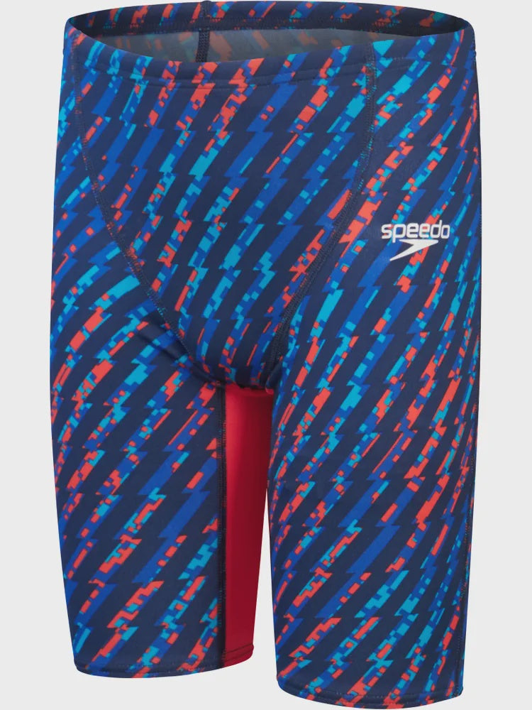 Speedo Junior Boys Fastskin Junior Endurance+Max  High Waisted Jammer-Blue Red