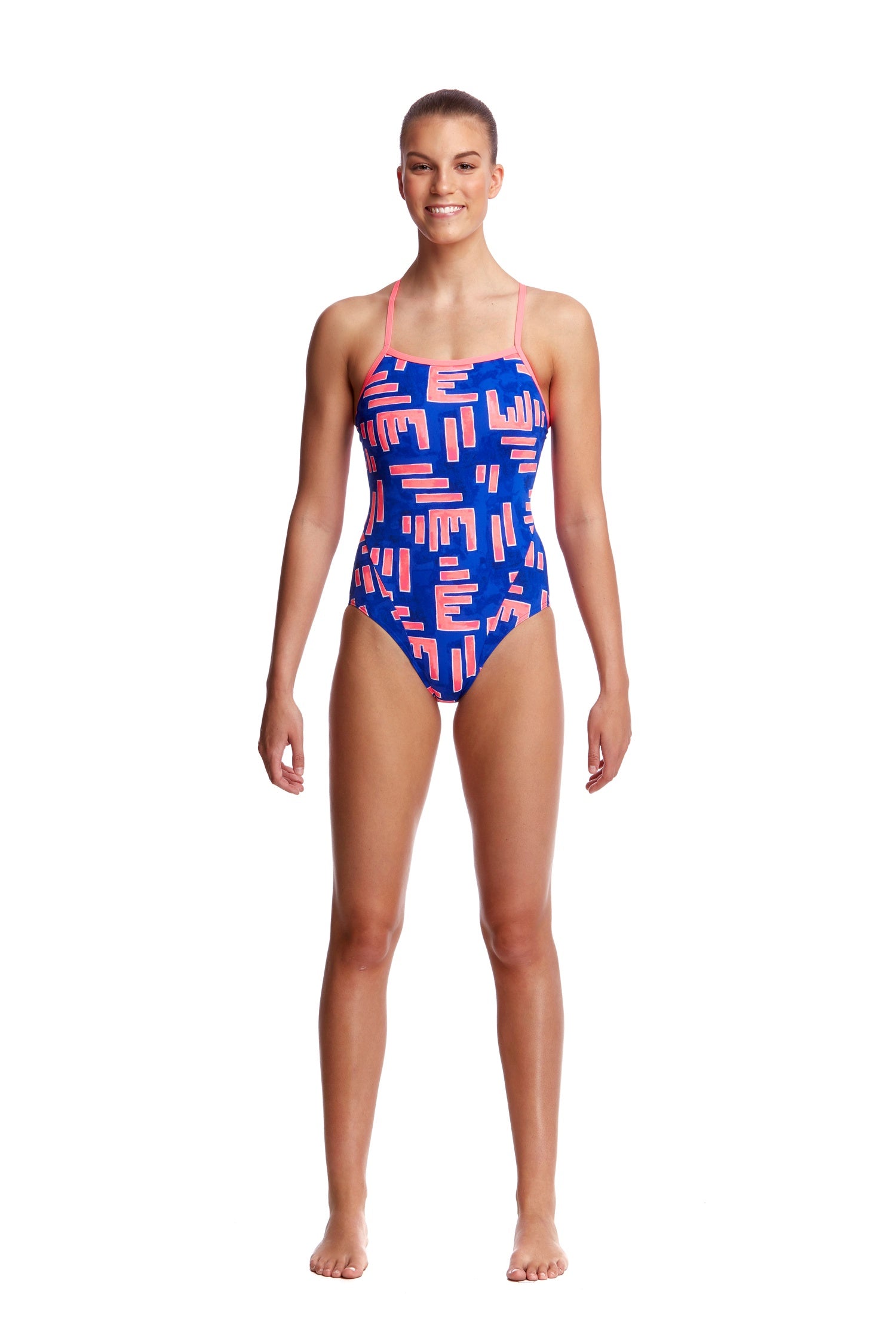 Funkita Ladies Single Strap One Piece - Hot Rod