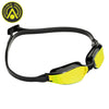 Aquasphere Xceed Goggles - Yellow Titanium Mirror Lens Black