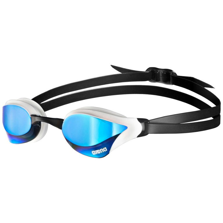 Arena Cobra Core SWIPE Mirror Goggles (Outdoors) - Blue White - Tri To Swim
