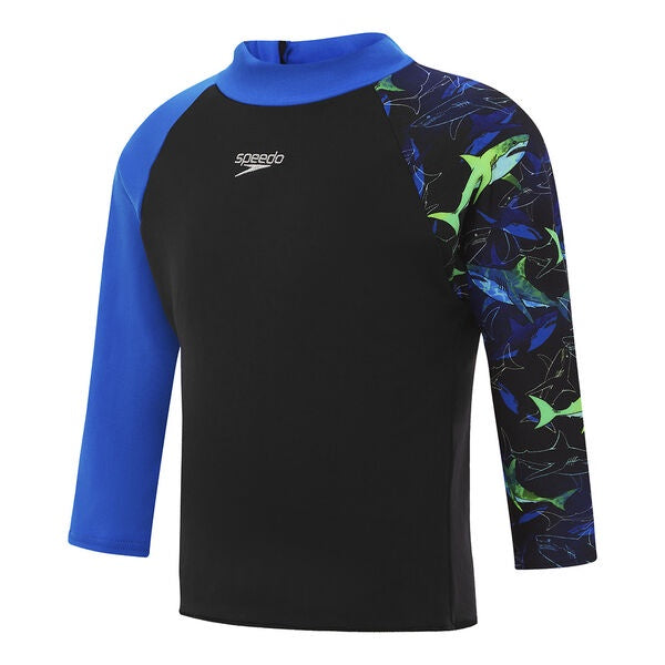 Speedo Toddler Boys Shark Long Sleeve Rash Top - Tri To Swim