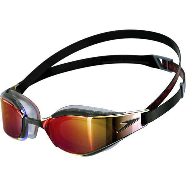 Speedo Fastskin Hyper Elite Mirror Goggles - Black Fire Gold