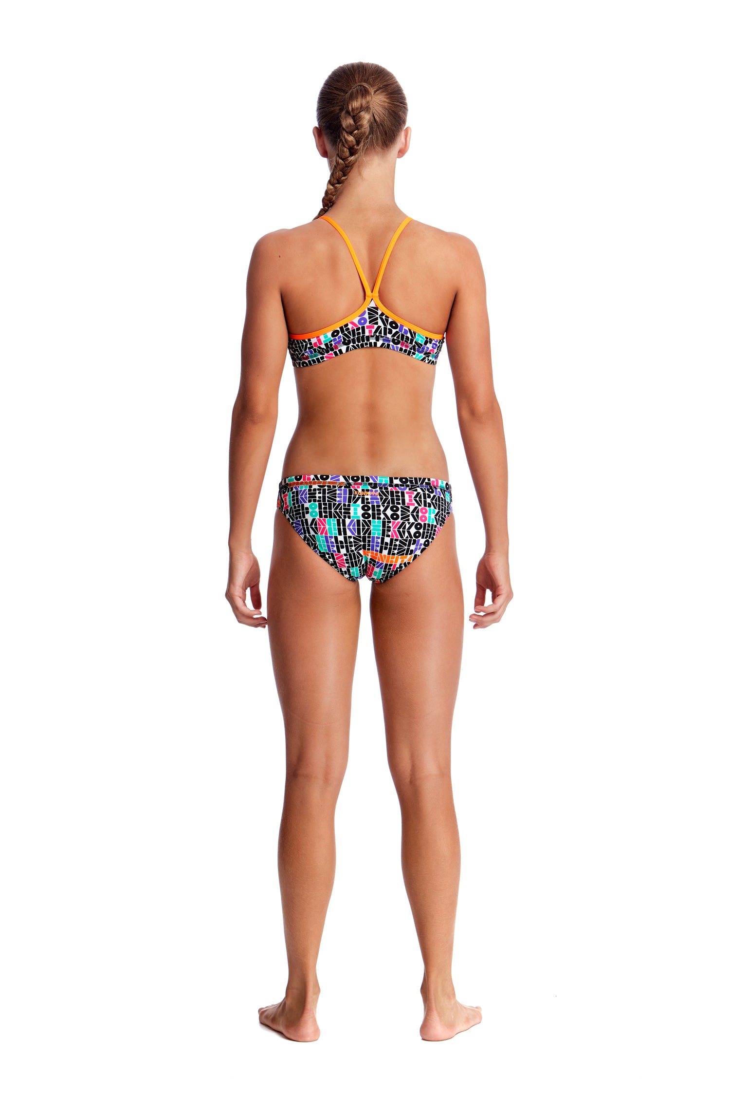 Funkita Girls Racerback Two Piece - Secret Code