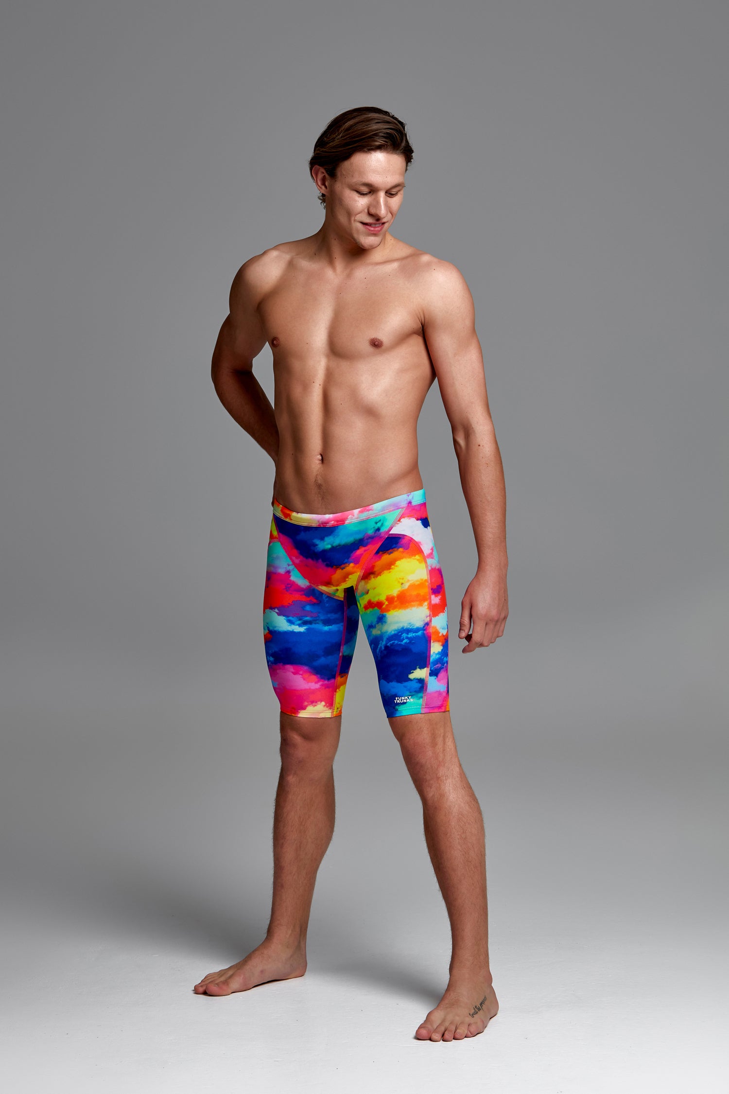 Funky Trunks Mens Training Jammers - Cumulus
