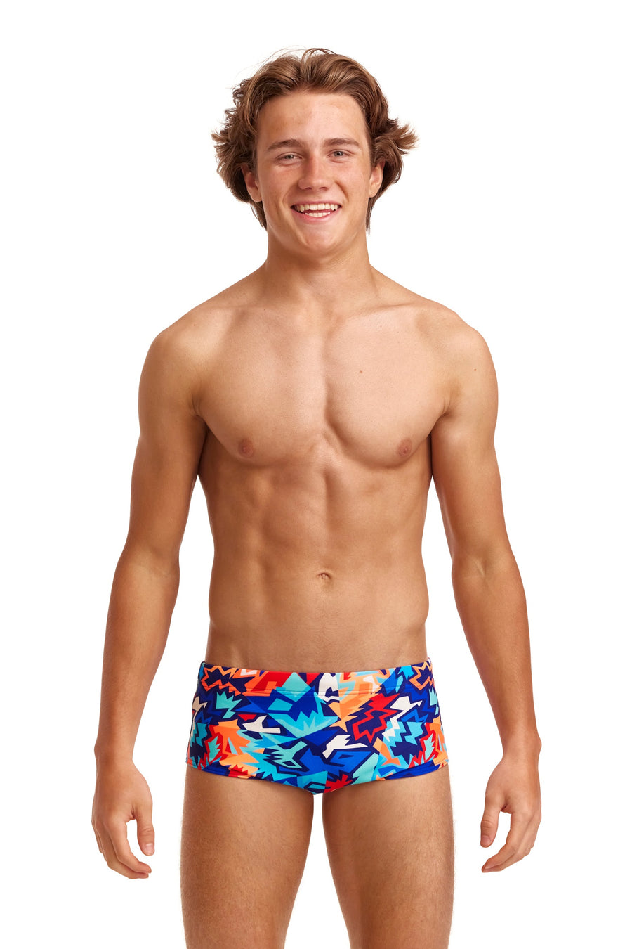 Funky Trunks Boys Sidewinder Trunks - Saw Sea