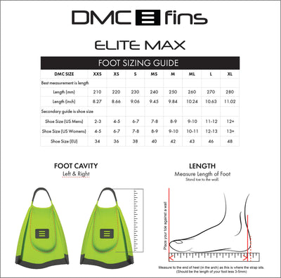 DMC Elite Max Fins - Blue Charcoal