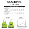 DMC Elite MAX Fins - Charcoal Fluoro