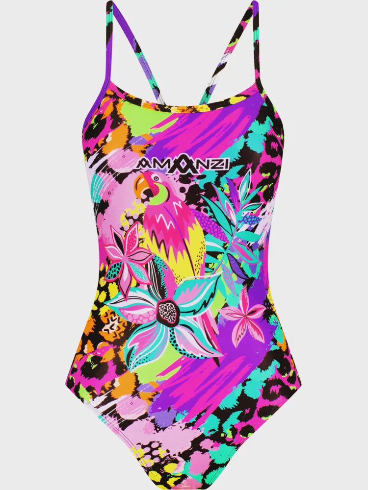 Amanzi Girls Proback One Piece-Neon Jungle