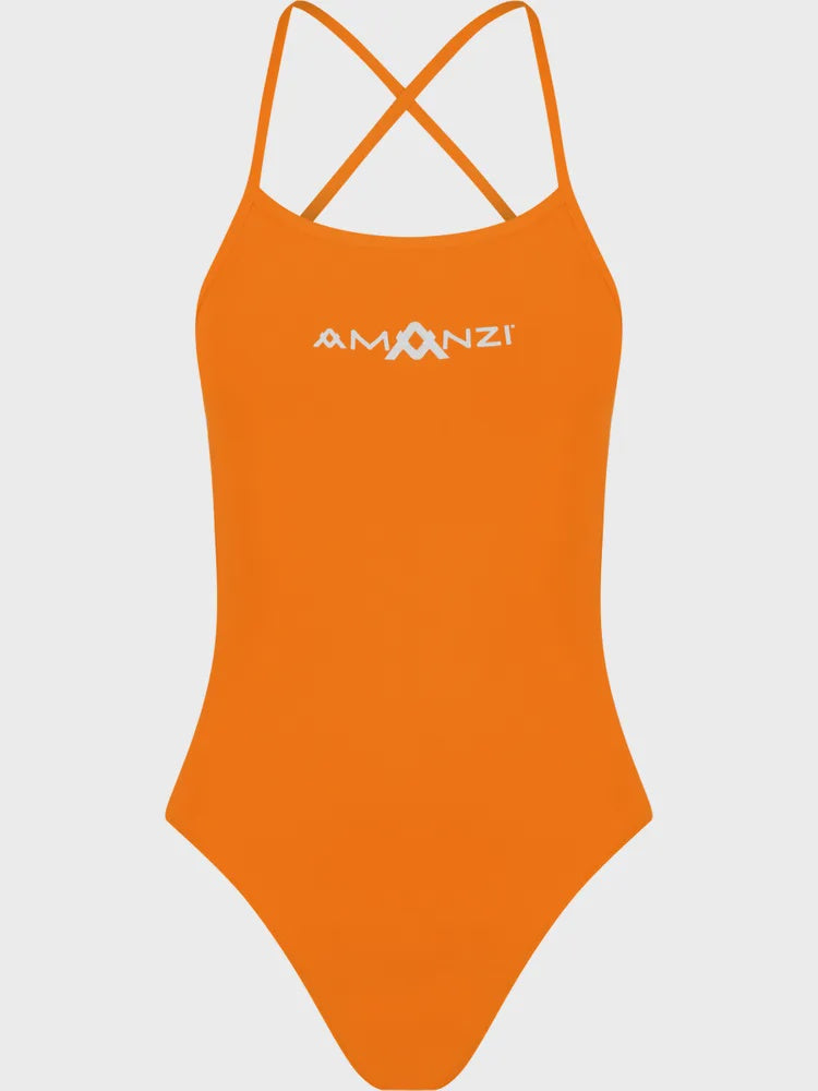 Amanzi Girls Tie Back One Piece-Sherbert