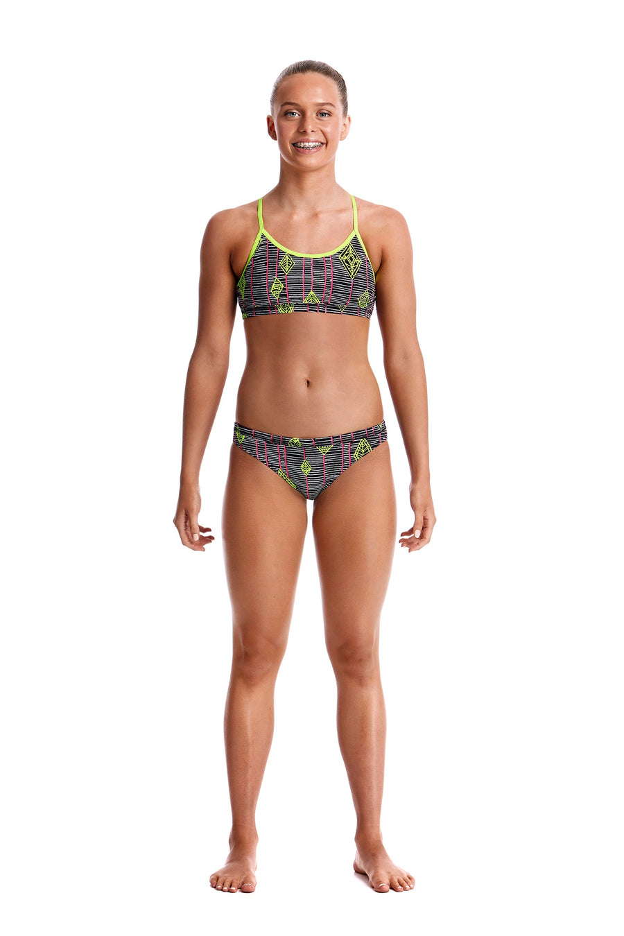 Funkita Girls Racerback Two Piece - Kite Runner